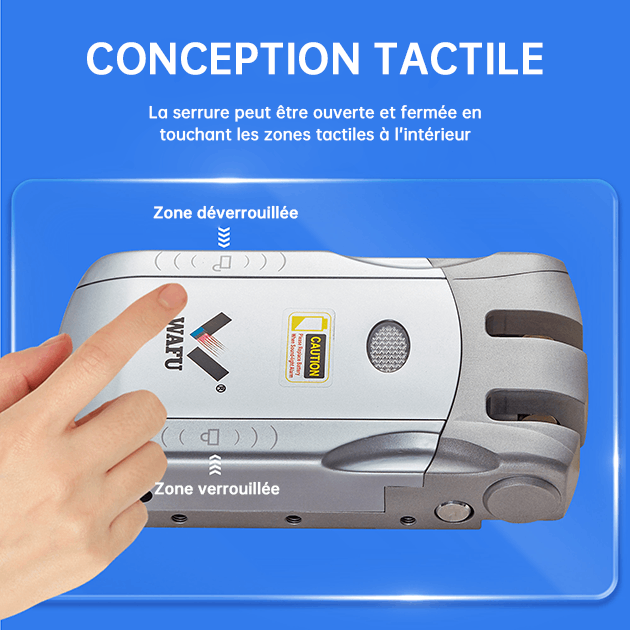 Gros plan sur la zone tactile de commande intérieure
