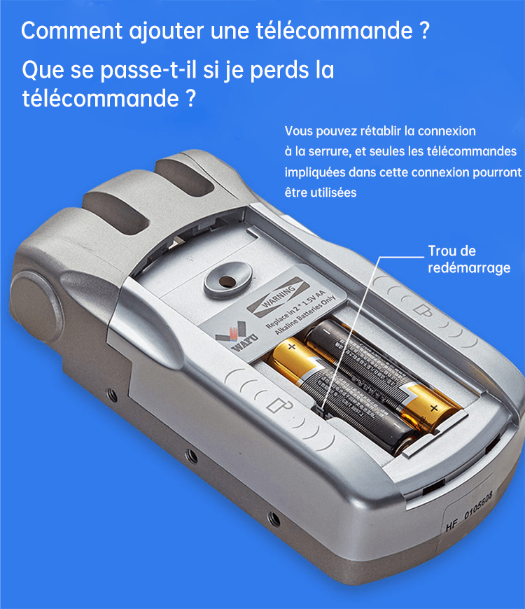 Instructions d’appairage et de réinitialisation de la télécommande