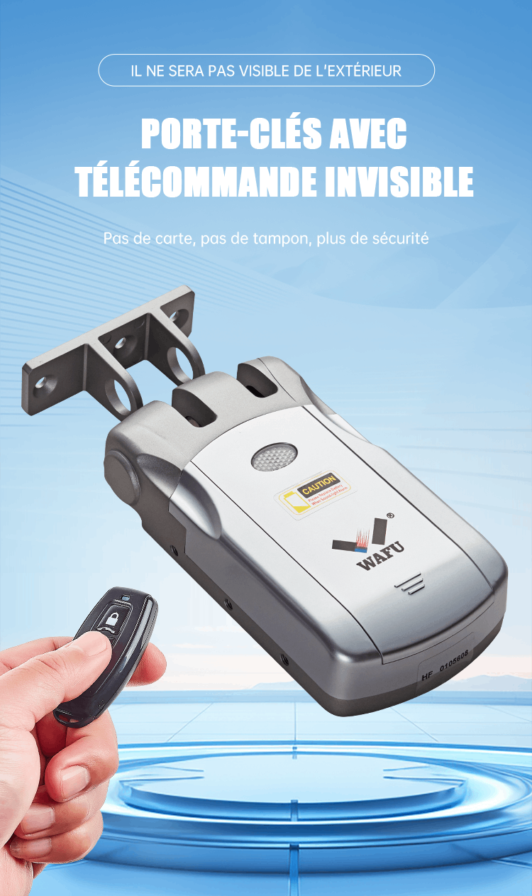 WF‑019 serrure invisible, totalement cachée depuis l’extérieur