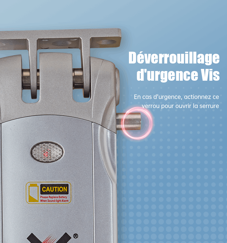 WF‑019 bouton de déverrouillage d’urgence