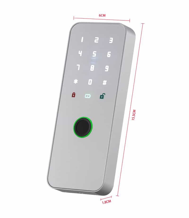 WF‑019 schéma des dimensions du corps de serrure