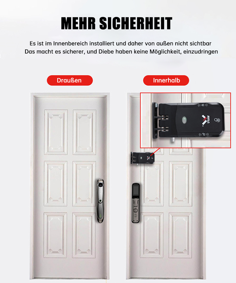 WF‑026 design intérieur caché sans trou anti‑effraction