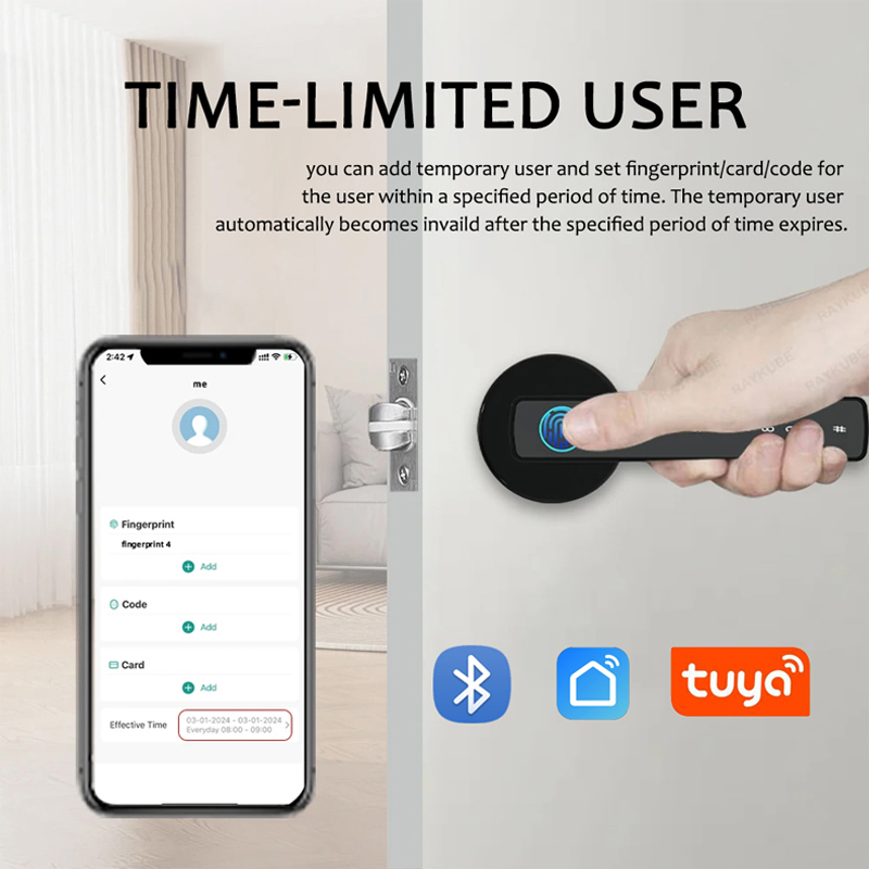 WF‑F6 utilisateurs à durée limitée : empreinte / carte / mot de passe