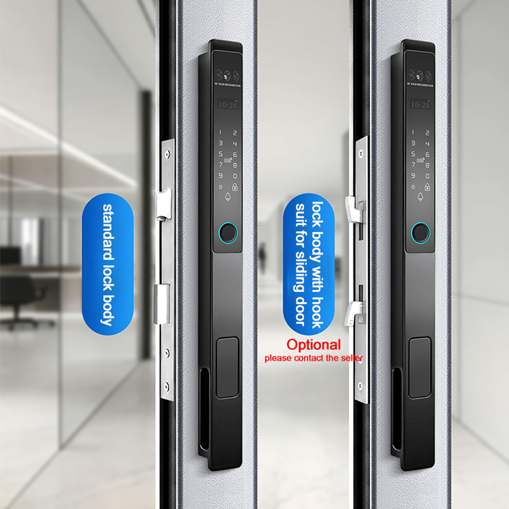 Serrure aluminium WF-021 entièrement automatique avec visage 3D et veine palmaire | Photo du produit 6