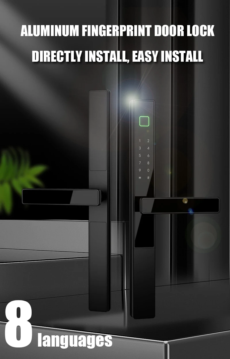 WAFU WF-023 Serrure intelligente à empreinte digitale en aluminium | Image détaillée du produit 1