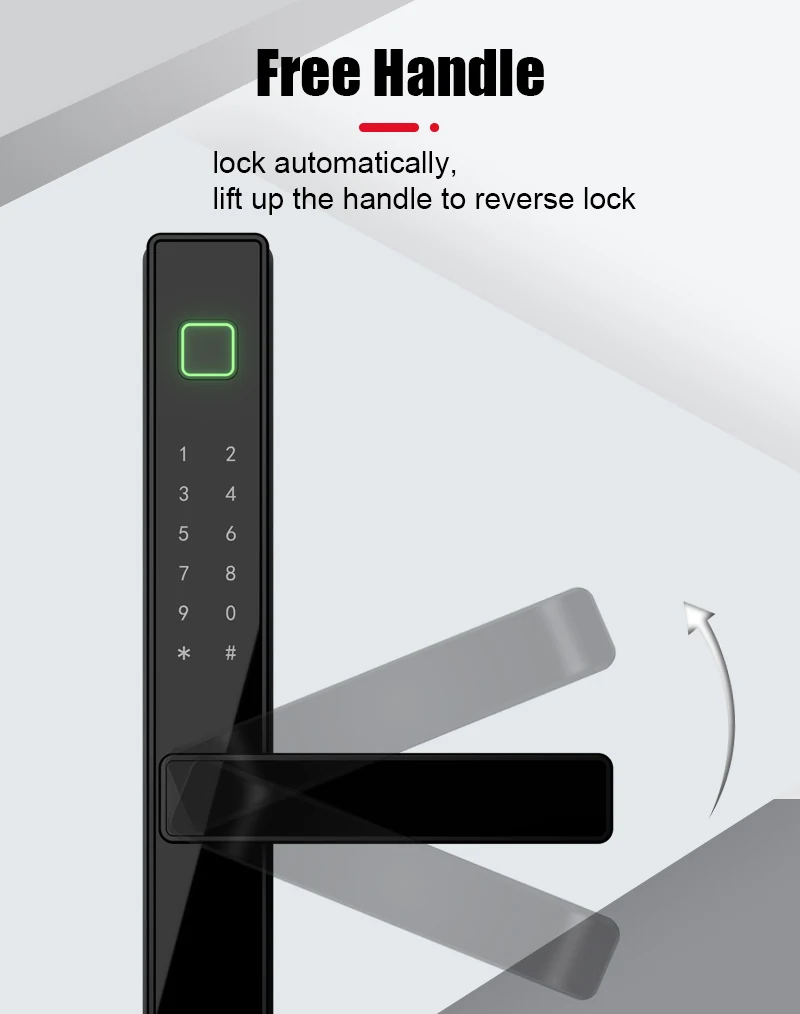 WAFU WF-023 Serrure intelligente à empreinte digitale en aluminium | Image détaillée du produit 11