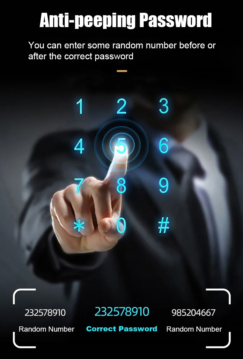 WAFU WF-023 Serrure intelligente à empreinte digitale en aluminium | Image détaillée du produit 8
