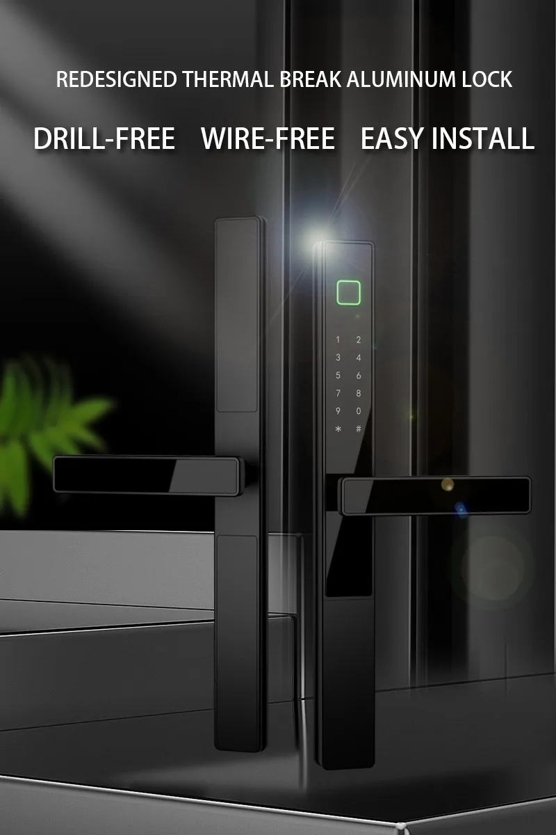 WAFU WF-V2 Thermal Break Aluminum Smart Lock — new design hero | detail image 1