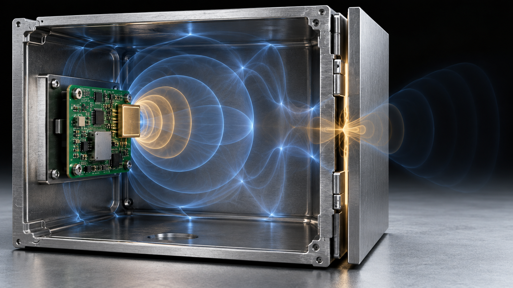 Blindage RF dans une armoire métallique