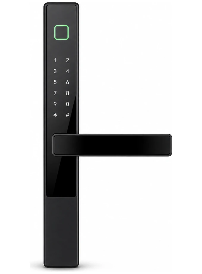 WF-V2 Serrure Aluminium — scénario résidence